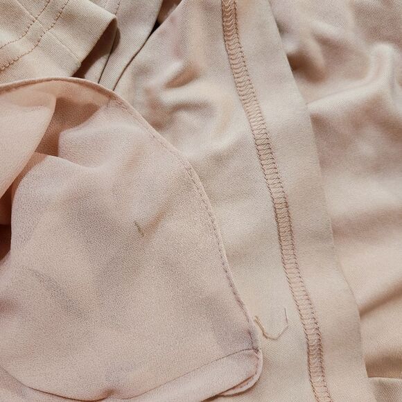 Lulus Crescendo Wrap Dress Blush Pink Maxi Flutter Sleeveless Women's Small - Picture 12 of 15